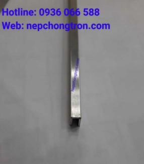 Nẹp U5mm Inox 304, nẹp trang trí U inox 304, dùng đi chỉ tường, nối khe hở, tạo điểm nhấn