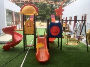 Chuyên cầu trượt liên hoàn ngoài trời cho trường mầm non, quán cà phê, khu vui chơi