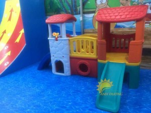 Chuyên cầu trượt liên hoàn ngoài trời cho trường mầm non, quán cà phê, khu vui chơi