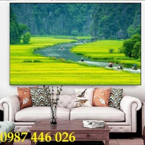 Tranh thác nước, gạch ốp tường trang trí HP391
