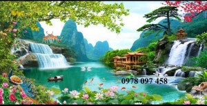 Gạch tranh - tranh phong cảnh
