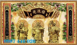 Gạch tranh ốp tường phòng thờ HP70921