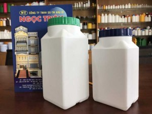 Hủ Nhựa 500g Vuông (H-016)/ 1kg Vuông (H-020) - Bao Bì Ngọc Triêm