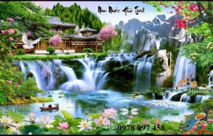 Tranh phong cảnh - tranh ốp tường phòng khách