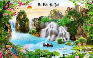 Tranh phong cảnh - tranh ốp tường phòng khách