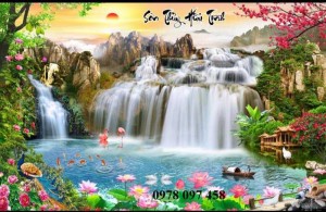 Tranh phong cảnh - tranh ốp tường phòng khách