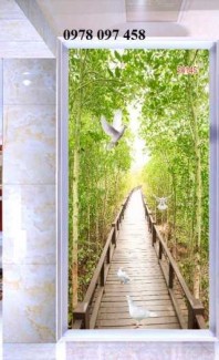 Tranh khổ đứng - tranh gạch men