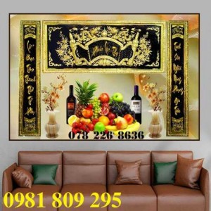 Gạch tranh phòng thờ - tranh gạch men 3d ốp tường