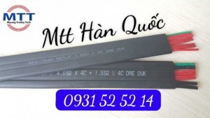 Cáp dẹt cầu trục 1.5sqx8c