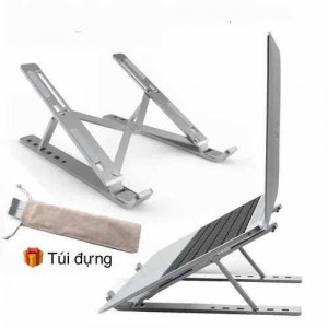[BanSi] Giá Đỡ Laptop 2in1 Nhôm Gấp Gọn, Chỉnh Độ Cao Giúp Tản Nhiệt Cho MACBOOK/IPAD SURFACE