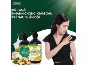 Dầu gội xả gừng dừa hỗ trợ trị gàu, ngứa da đầu hiệu quả