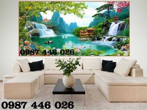 Tranh 3d ốp tường hoa, gạch trang trí Hp188
