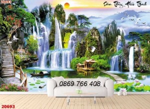 Tranh gạch-tranh gạch men phòng khách