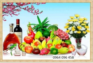 Tranh gạch 3d dán tường bàn thờ - VNB5