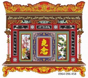 Tranh gạch 3d dán tường bàn thờ - VNB5