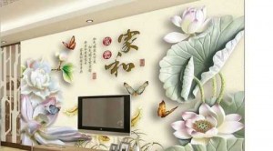 Tranh gạch 3d giả ngọc phòng khách - CBB4