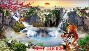 Tranh ốp tường con hổ, tranh con cọp