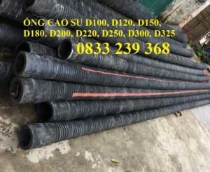Vòi hút cát, Ống cao su hút cát phi 150, Ống sùng hút cát phi 220, Ống cao su lõi thép