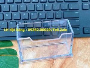 Kệ Mica Đựng Card Visit Chất Liệu Mica Trong Có Sẵn