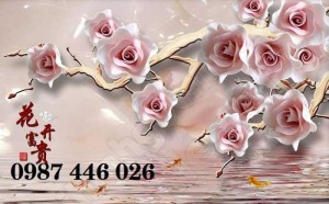 Tranh Gạch Men Hoa Hồng 3d Hp7211