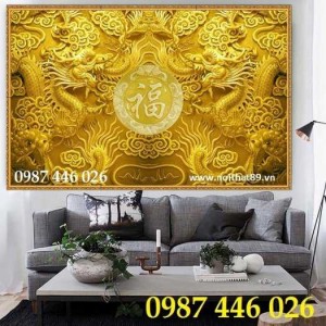 Tranh Gạch Rồng Phụng Hp10104