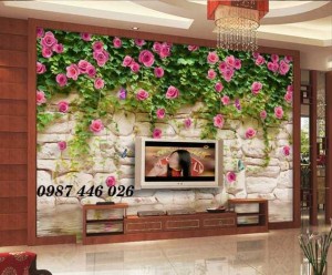 Tranh Gạch Men Vườn Hoa Ốp Tường Trang Trí Hp3790