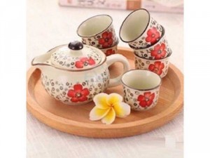 Bộ Ấm Trà Hoa Văn ( Hàng sẵn kho )