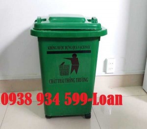 Thùng rác nhựa 60 lít, thùng rác công cộng 60 lít