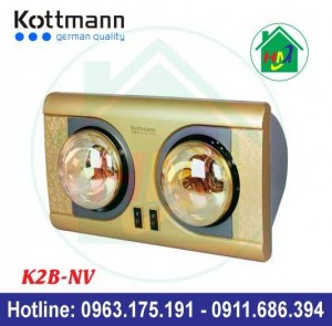 Đèn Sưởi 2 Bóng Treo Tường Kottmann – K2b