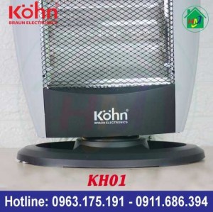 Đèn Sưởi Điện Halogen 3 Bóng Braun Kohn Kh01