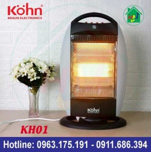 Đèn Sưởi Điện Halogen 3 Bóng Braun Kohn Kh01