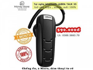 Tai nghe Bluetooth Jabra Talk 35 , chống ồn , 2 Mic , hàng trưng bày Us mới 100%.