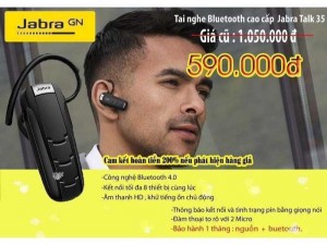 Tai nghe Bluetooth Jabra Talk 35 , chống ồn , 2 Mic , hàng trưng bày Us mới 100%.