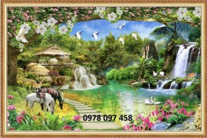Tranh Phong Cảnh - Tranh Gạch Men 3d Ốp Tường