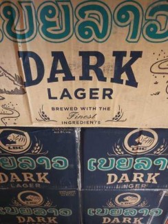 Bia Lào Đen 330ml, 24 Chai 6,5% Cồn.