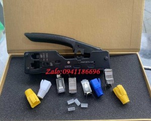 Đầu Bấm Hạt Mạng Cat6a Stp Có Đuôi, Đầu Nối Stp Cat6a Cho Cáp 22-23 Awg