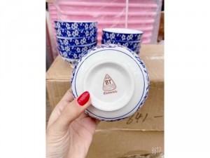 Bộ 10 chén sứ cổ Bát Tràng - mua 2 bộ MIỄN PHÍ SHIP ĐN