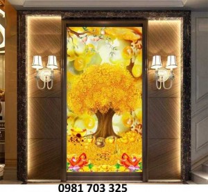 Tranh Gạch 3d Kim Tiền Khổ Đứng