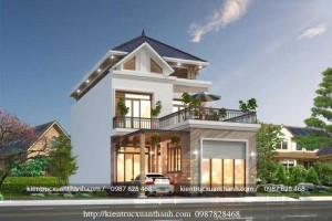 Biệt thự 2 tầng mái nhật hiện đại kết hợp kinh doanh NP18347