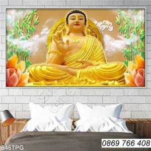 Gạch tranh-tranh gạch 3D Phật Giáo