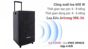 Loa kéo Arirang MK-36 giá bán rẻ nhất tại Điện Máy Hải Thủ Đức