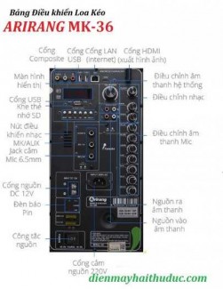 Loa kéo Arirang MK-36 giá bán rẻ nhất tại Điện Máy Hải Thủ Đức