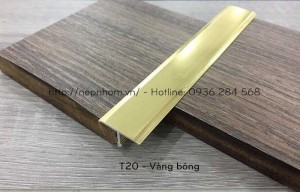 Nẹp nhôm T20mm, nẹp nối sàn gỗ tại Bắc Ninh