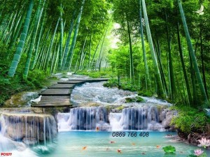Tranh gạch men-gạch tranh tre, trúc