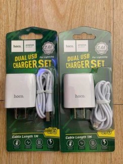 Bộ Sạc Nhanh Hoco C73 chân Type C - Micro usb - lingtning 2.4A Chính Hãng
