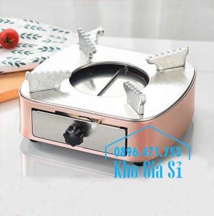 Bán bếp cồn inox cao cấp màu hồng có ngăn kéo đựng cồn - Bếp cồn khô màu hồng cho nhà hàng khách sạn