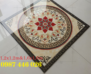 Gạch thảm chiếu nghỉ trang trí sảnh vuông