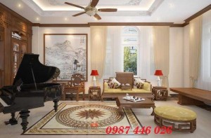 Gạch thảm chiếu nghỉ trang trí sảnh vuông