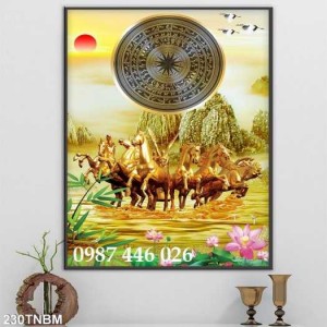 Tranh gạch men mã đáo thành công ốp tường