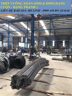 Thép vuông xoắn đen 6mm dùng trong xây dựng